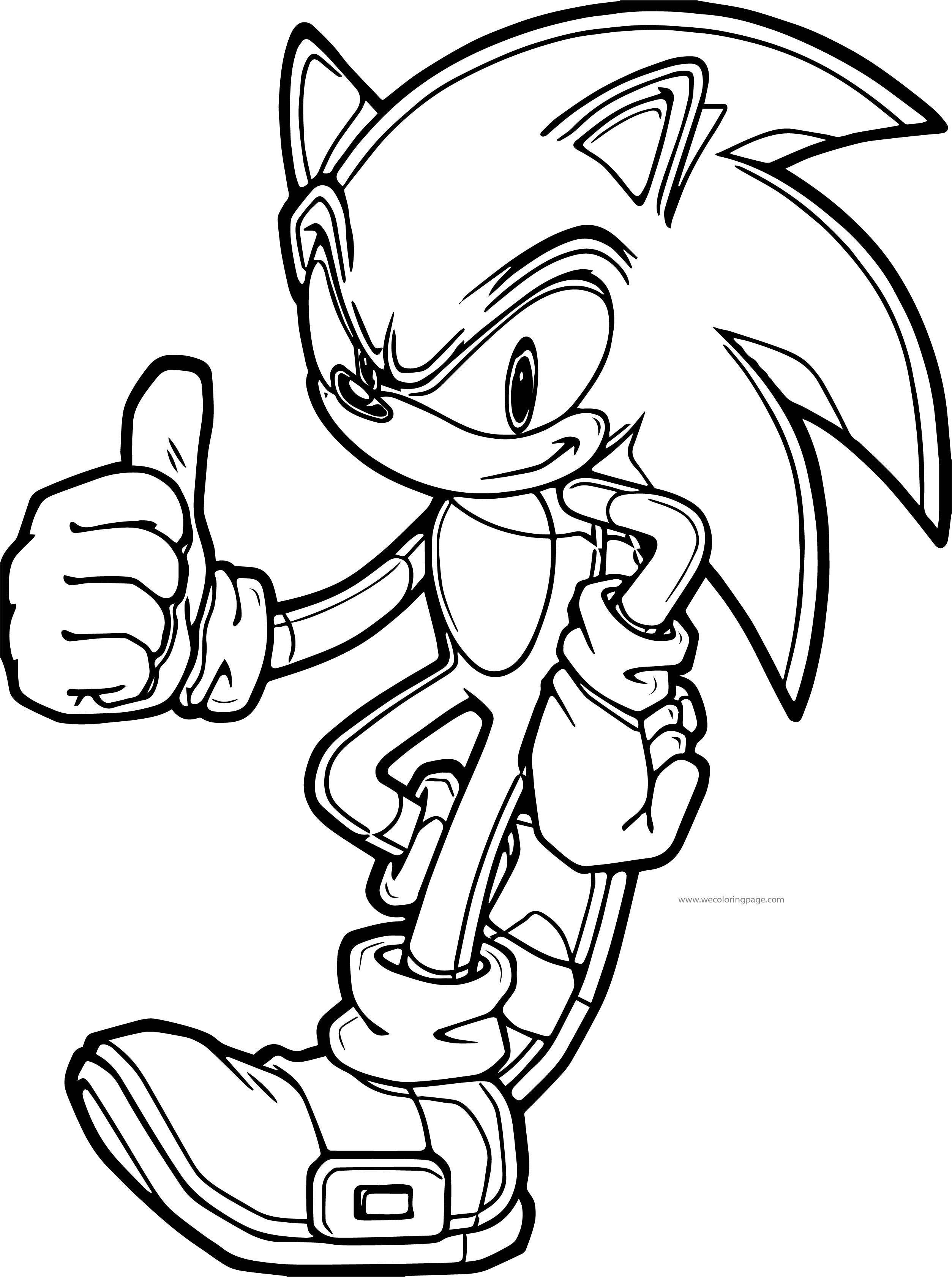 15+ Sonic Coloring Pages