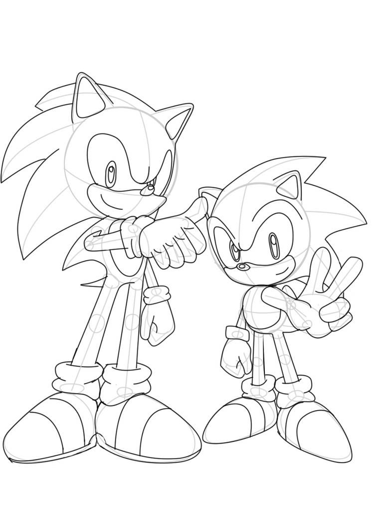 20+ Sonic Coloring Pages