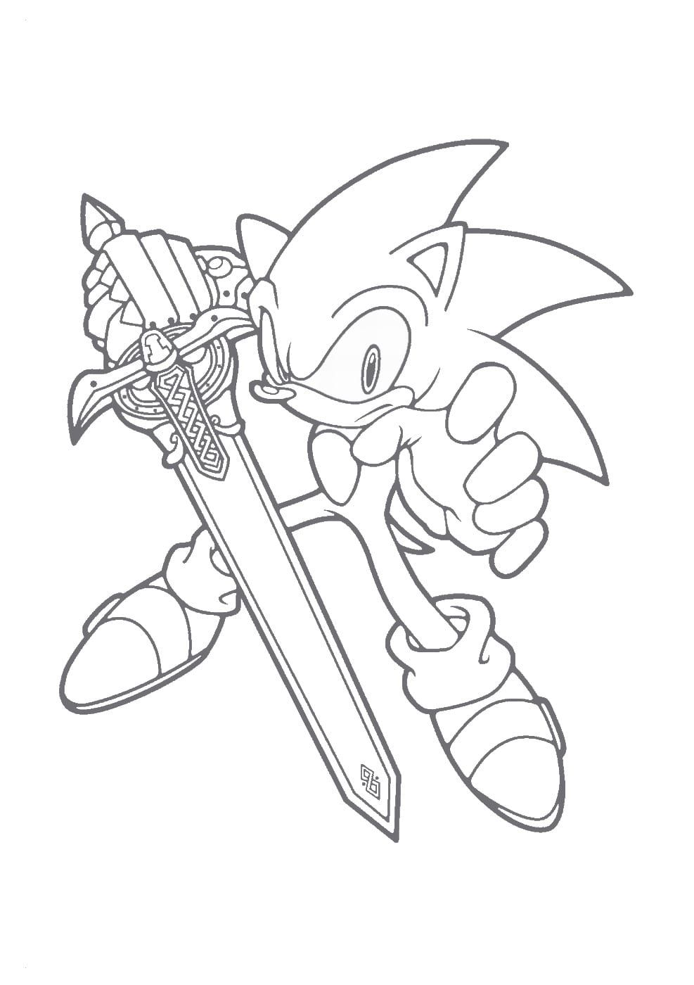 20+ Sonic Coloring Pages