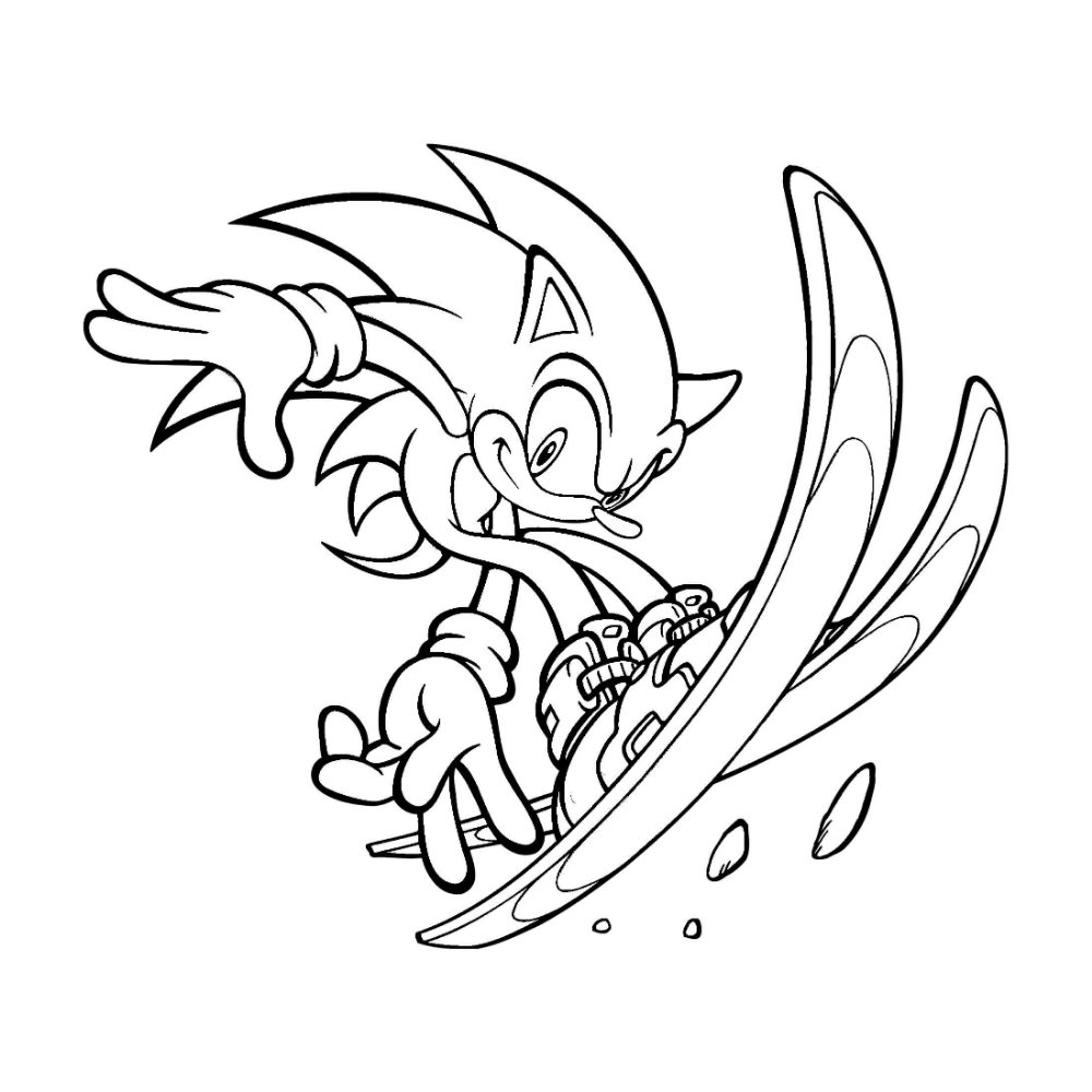 20+ Sonic Coloring Pages