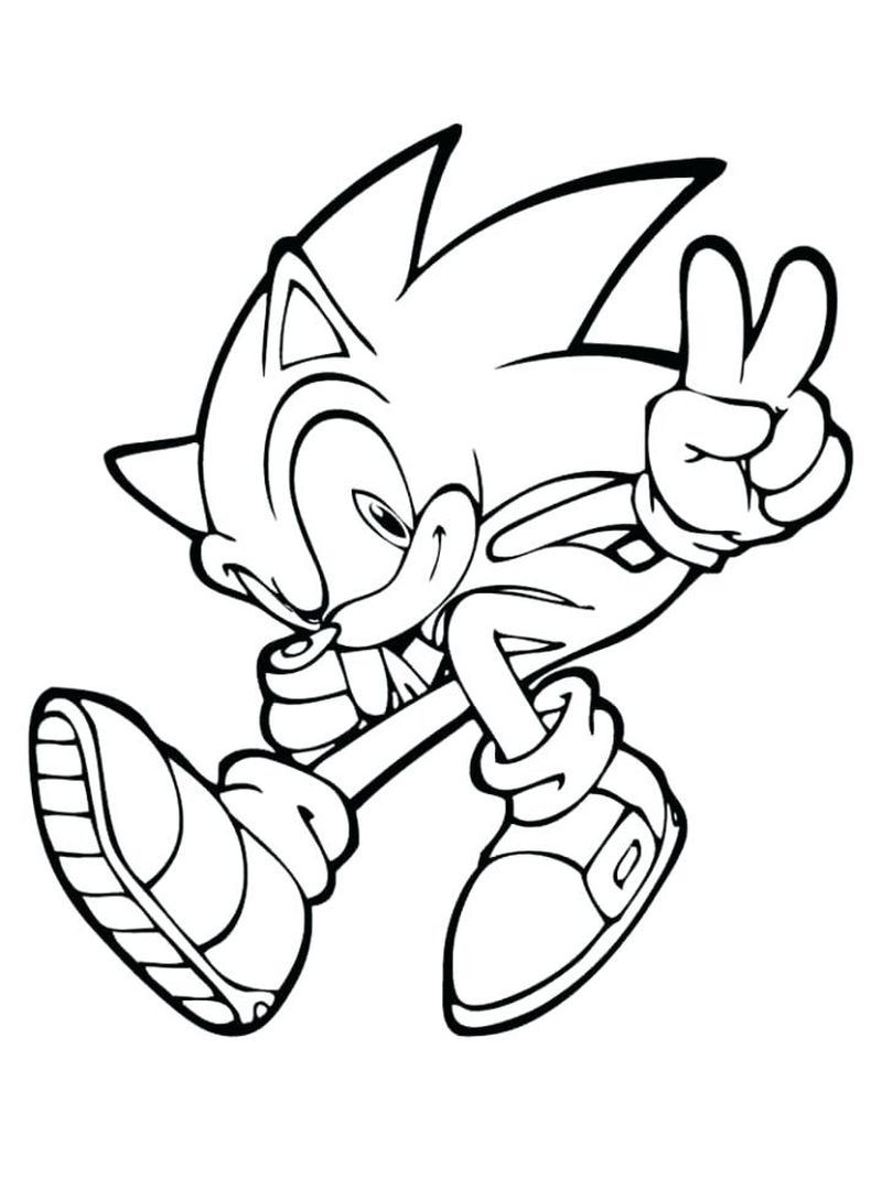 25+ Sonic Coloring Pages