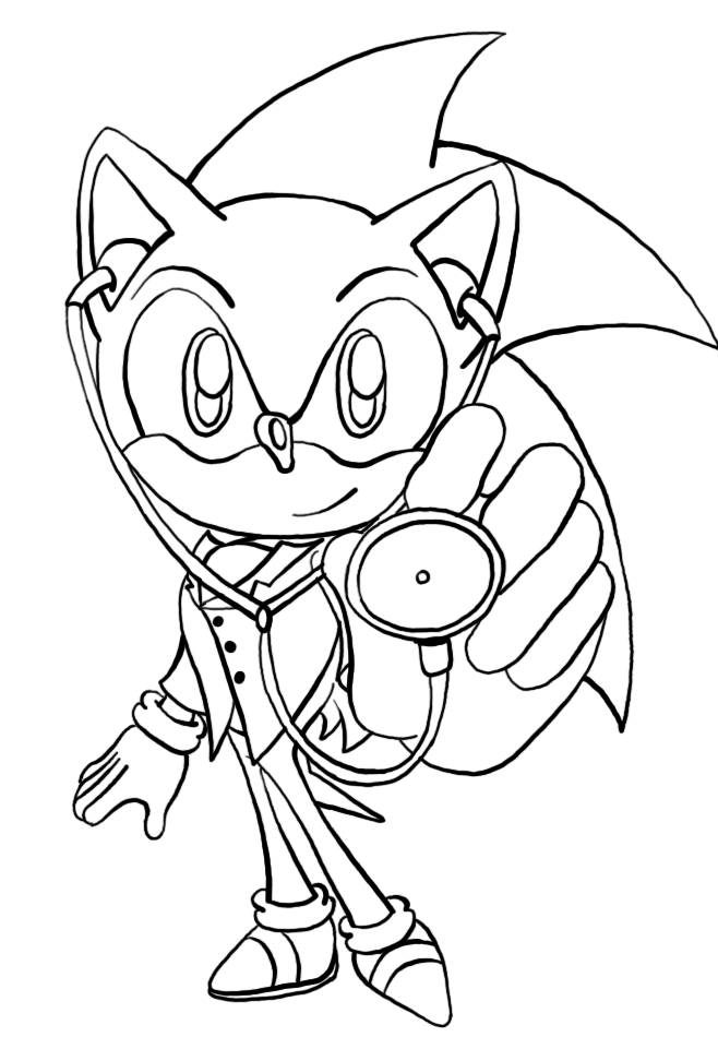 15+ Sonic Coloring Pages