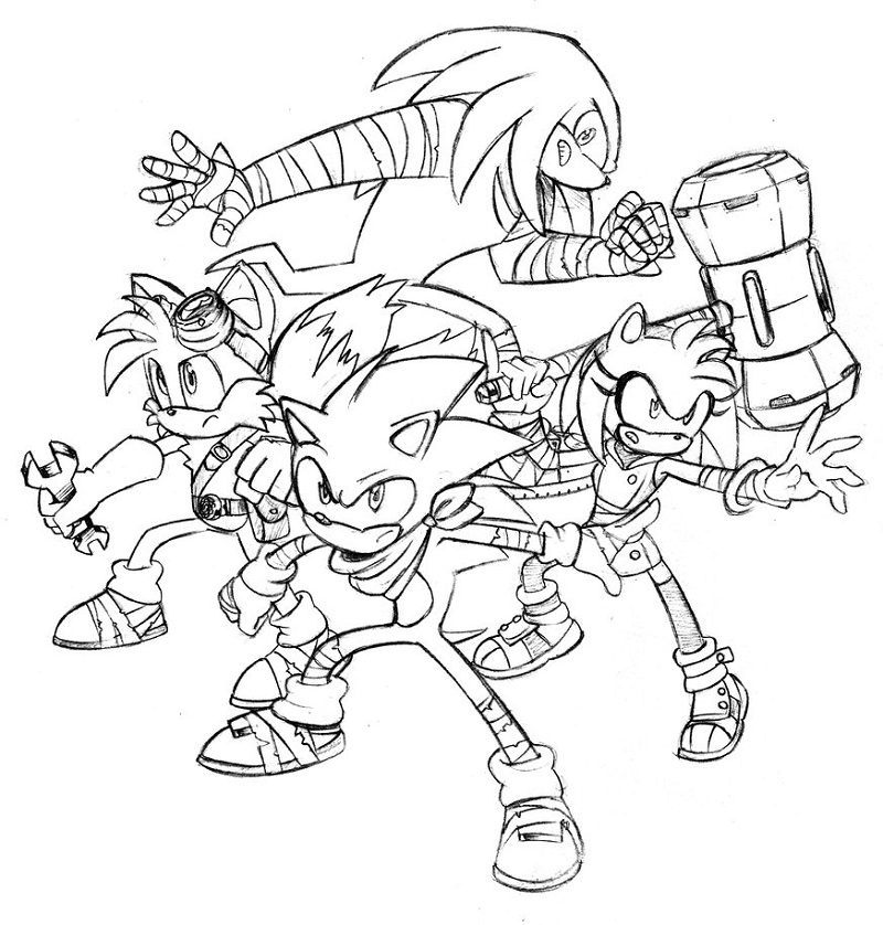 20+ Sonic Coloring Pages