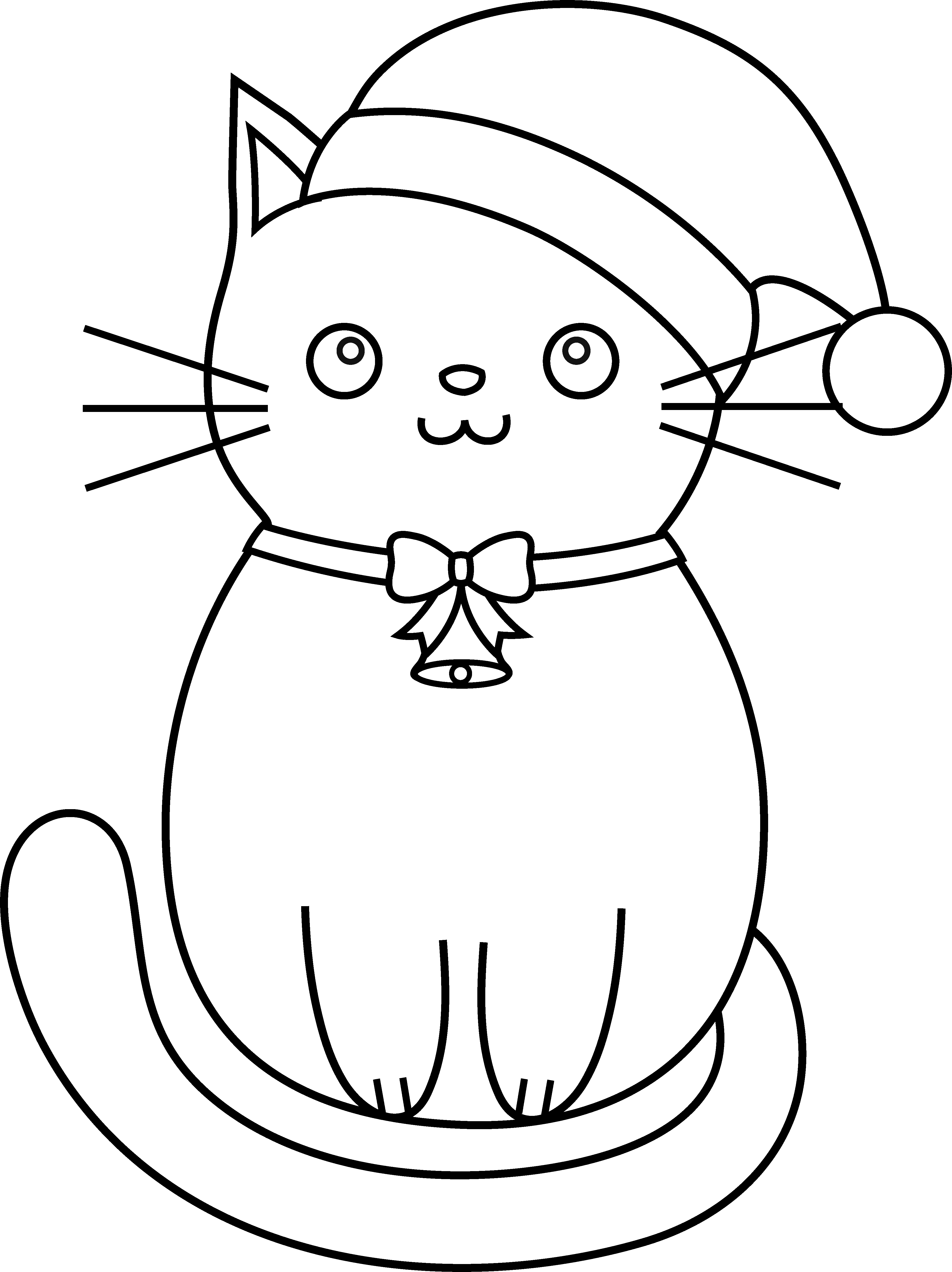 20 Funny cat coloring sheet
