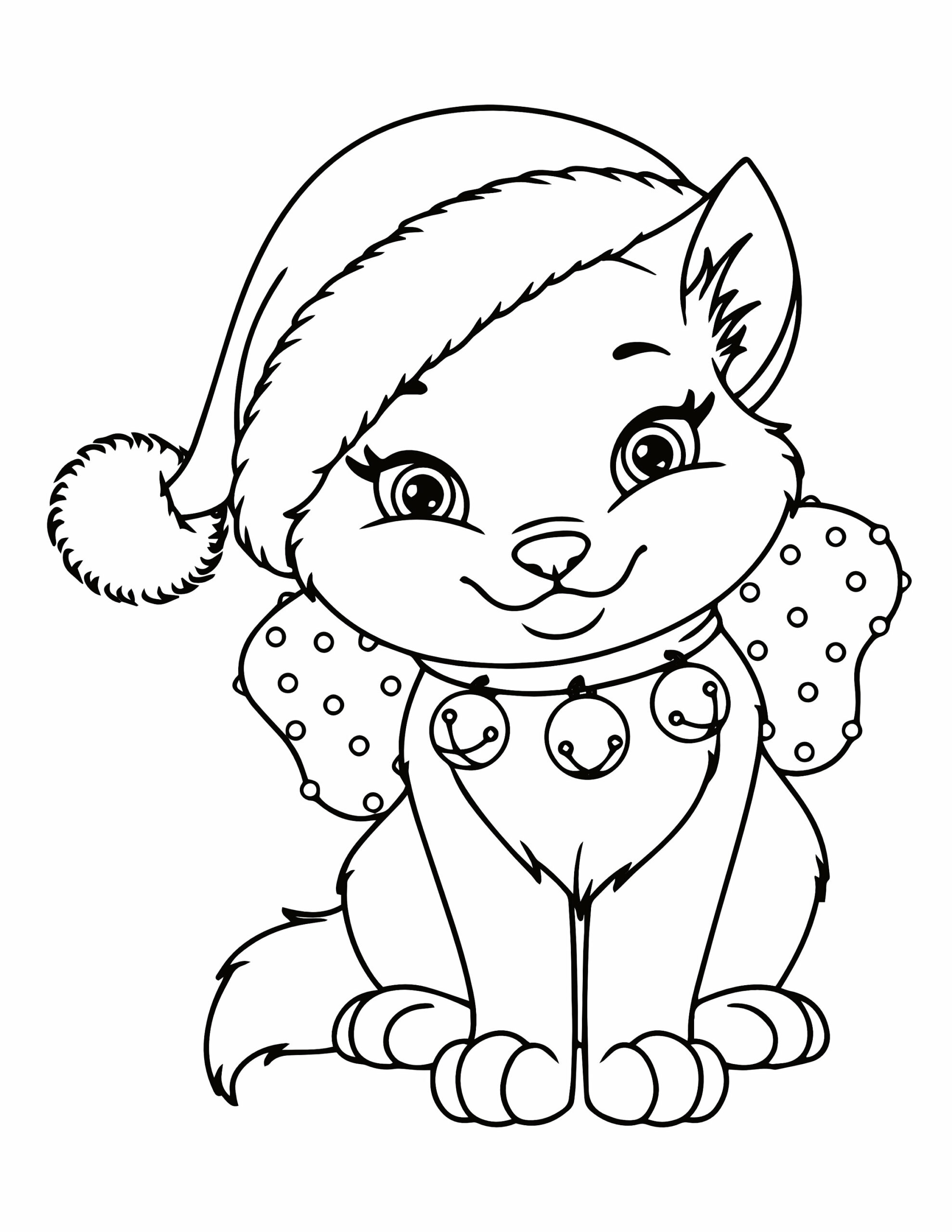 25 Cat doodle coloring sheet