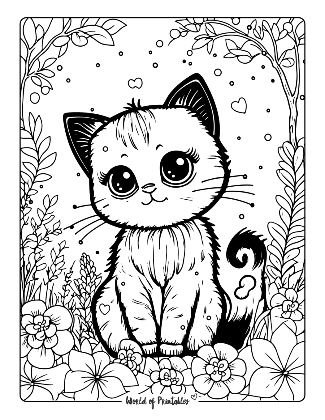 30 Cat and mouse coloring sheet
