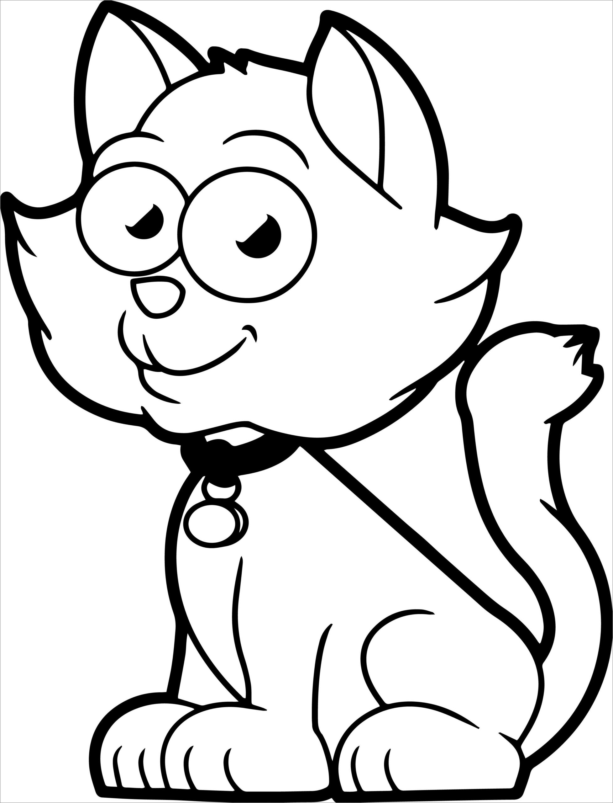 30 Cute kitten coloring sheet