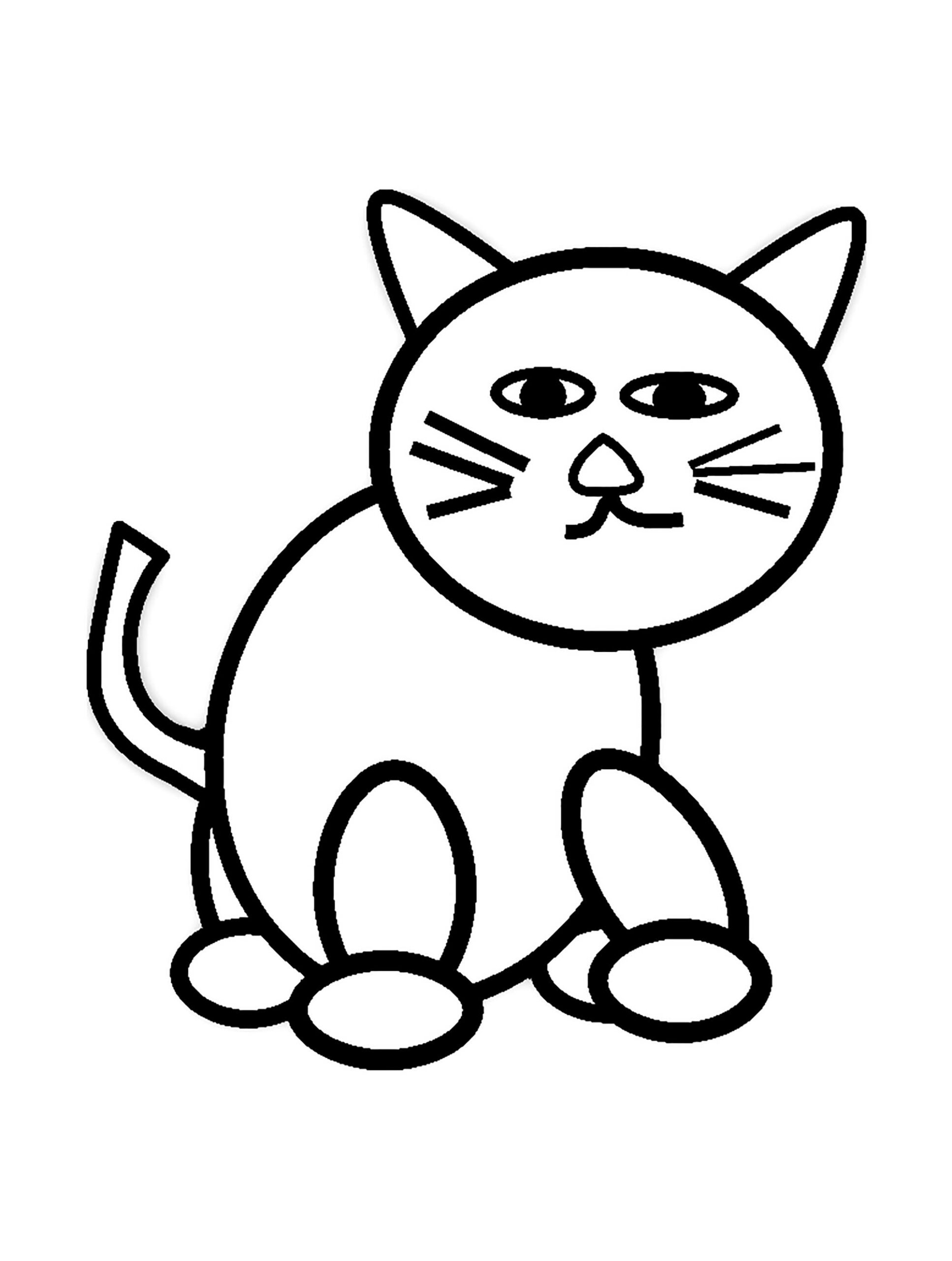 30 Kitten printable coloring sheet