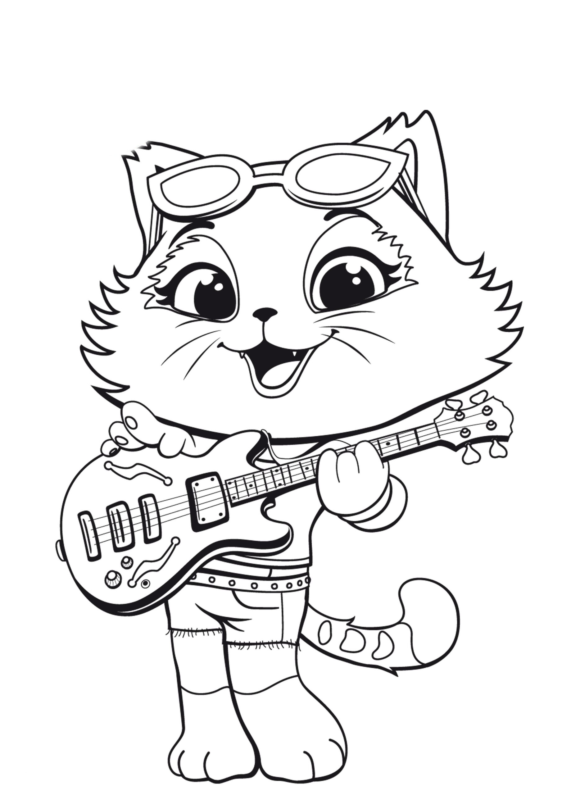 35 Cat lovers coloring sheet