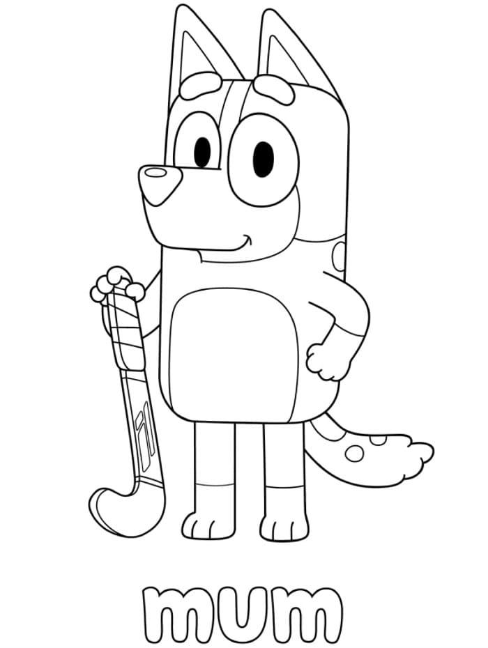 Bluey And Bingo Playtime Coloring Pages