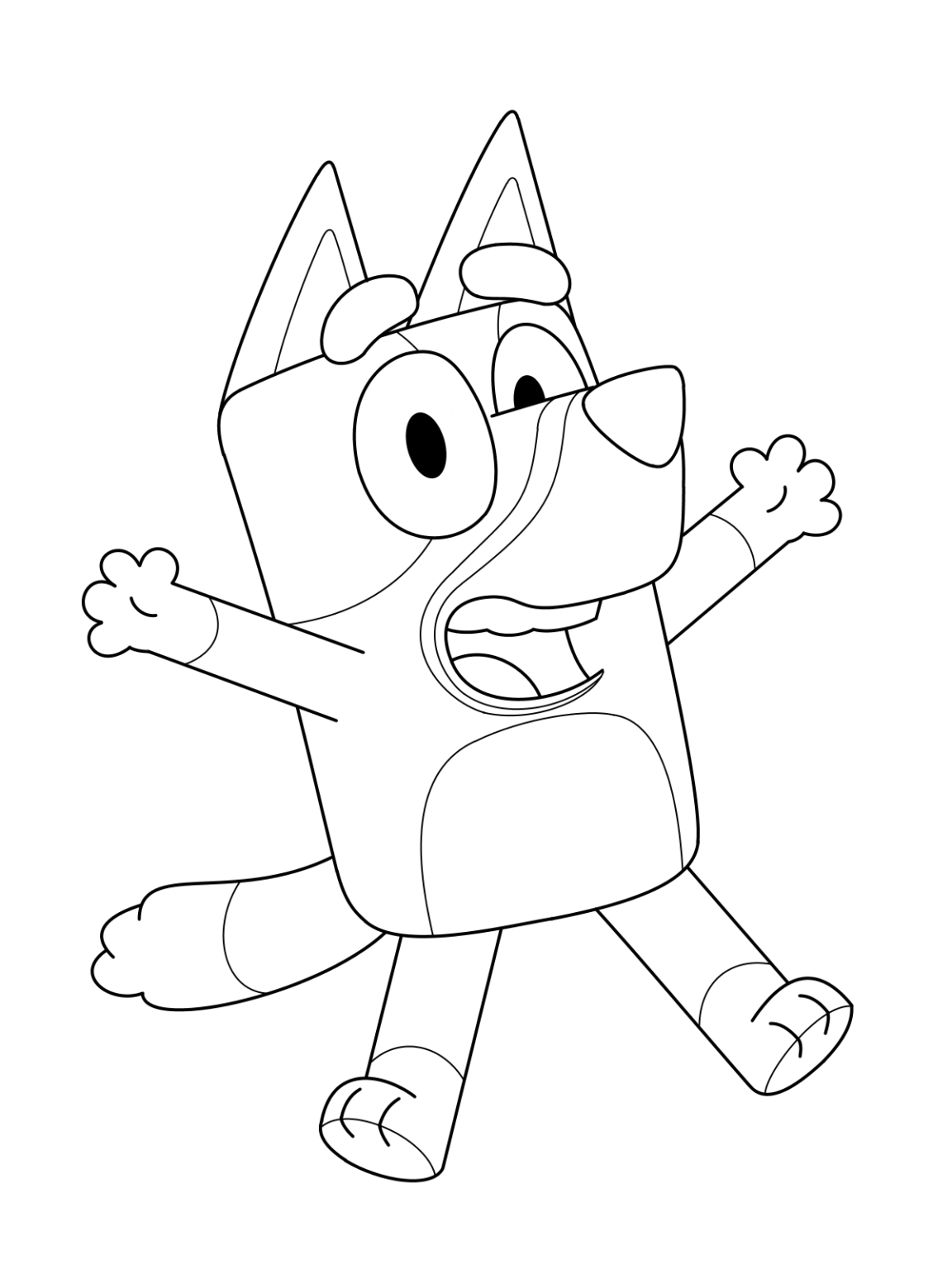 Bluey And Bingo Printable Coloring Pages