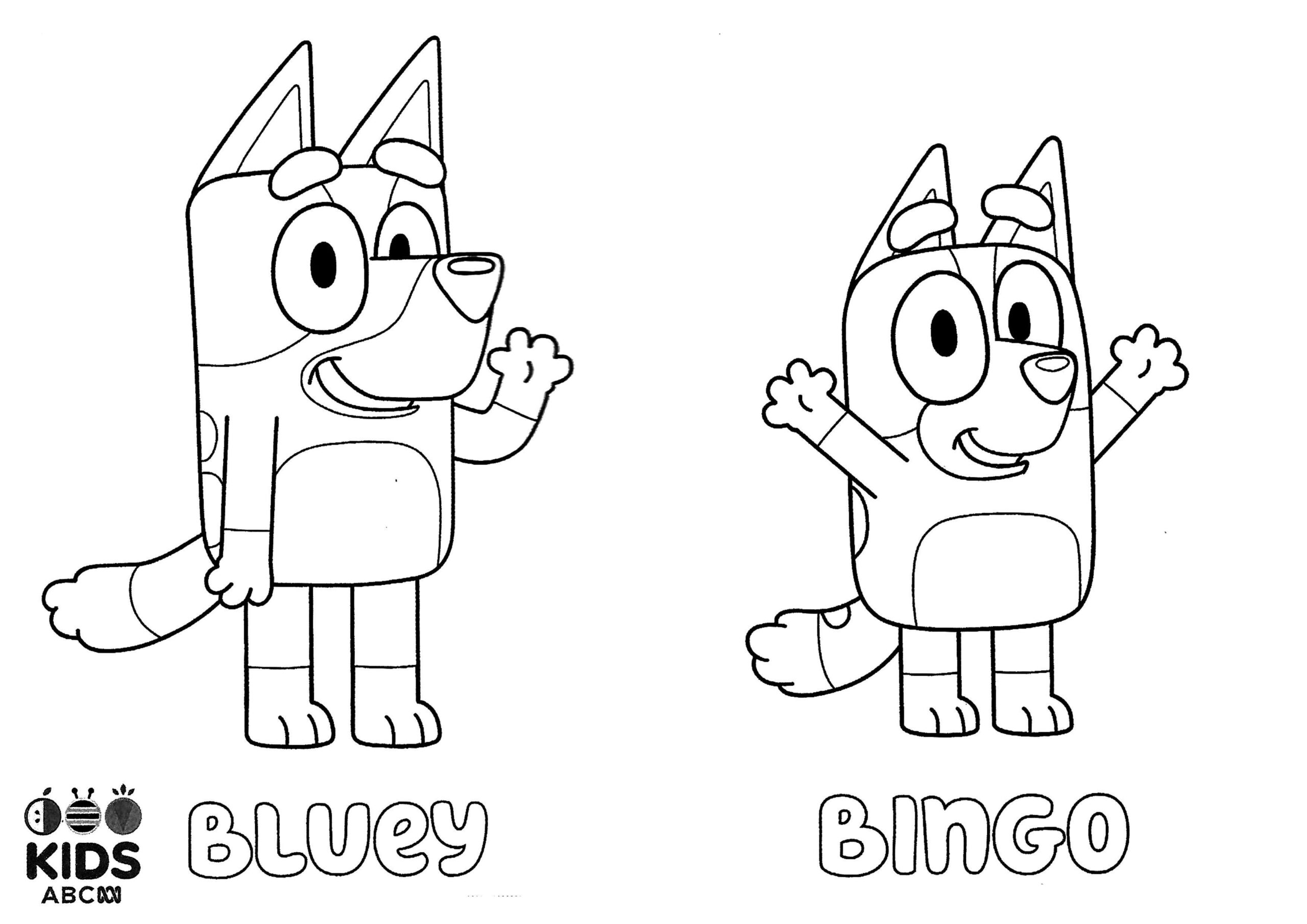 Bluey Birthday Coloring Pages