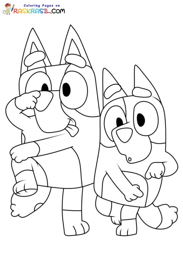 Bluey Coloring Book Pages