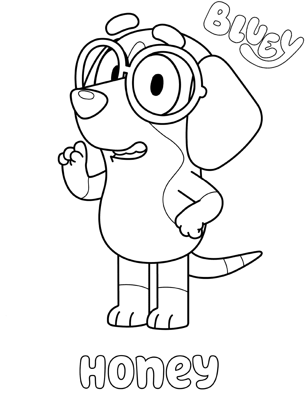 Bluey Coloring Pages Online