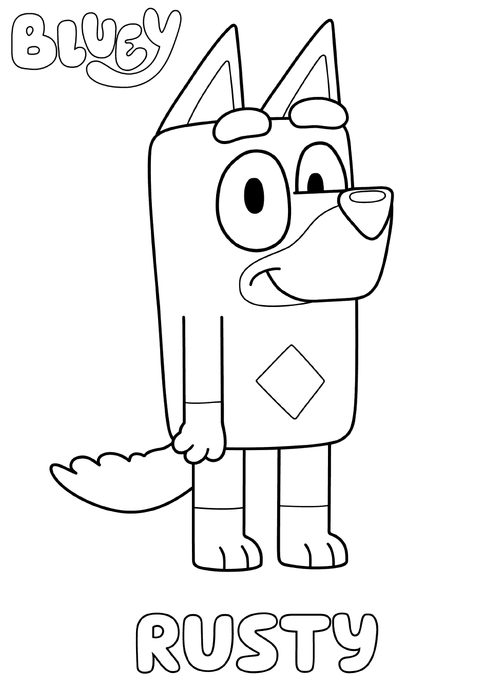 Bluey Coloring Pages PDF