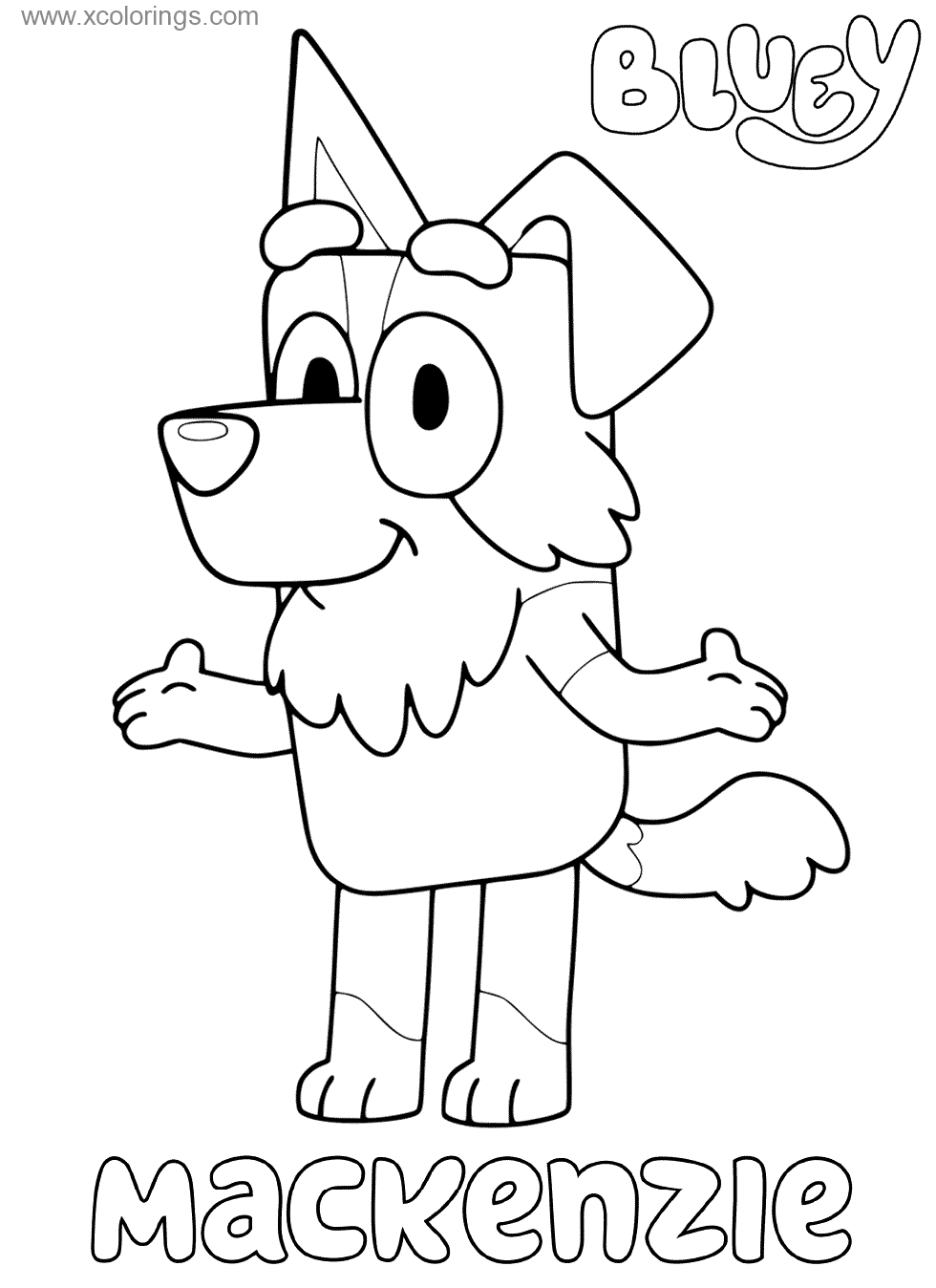 Bluey Coloring Sheets