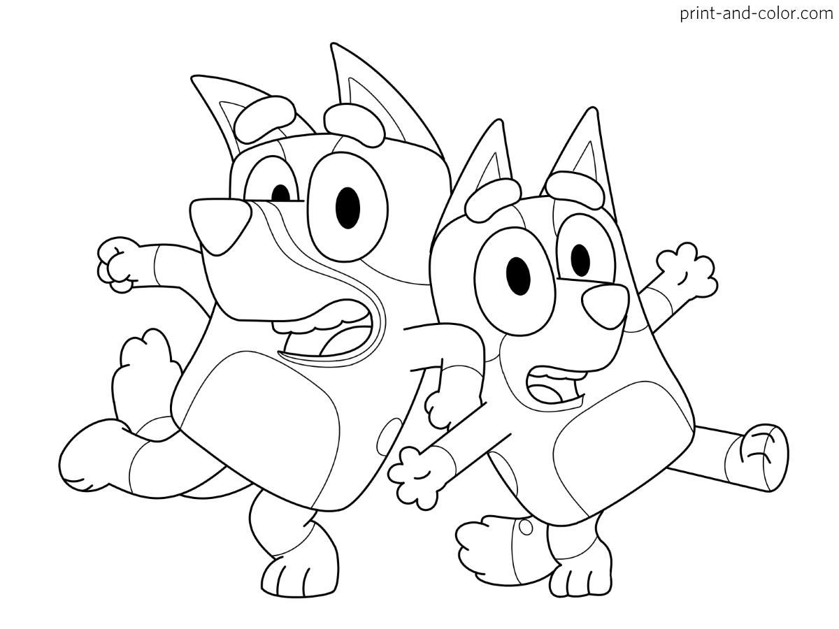 Bluey Show Coloring Pages