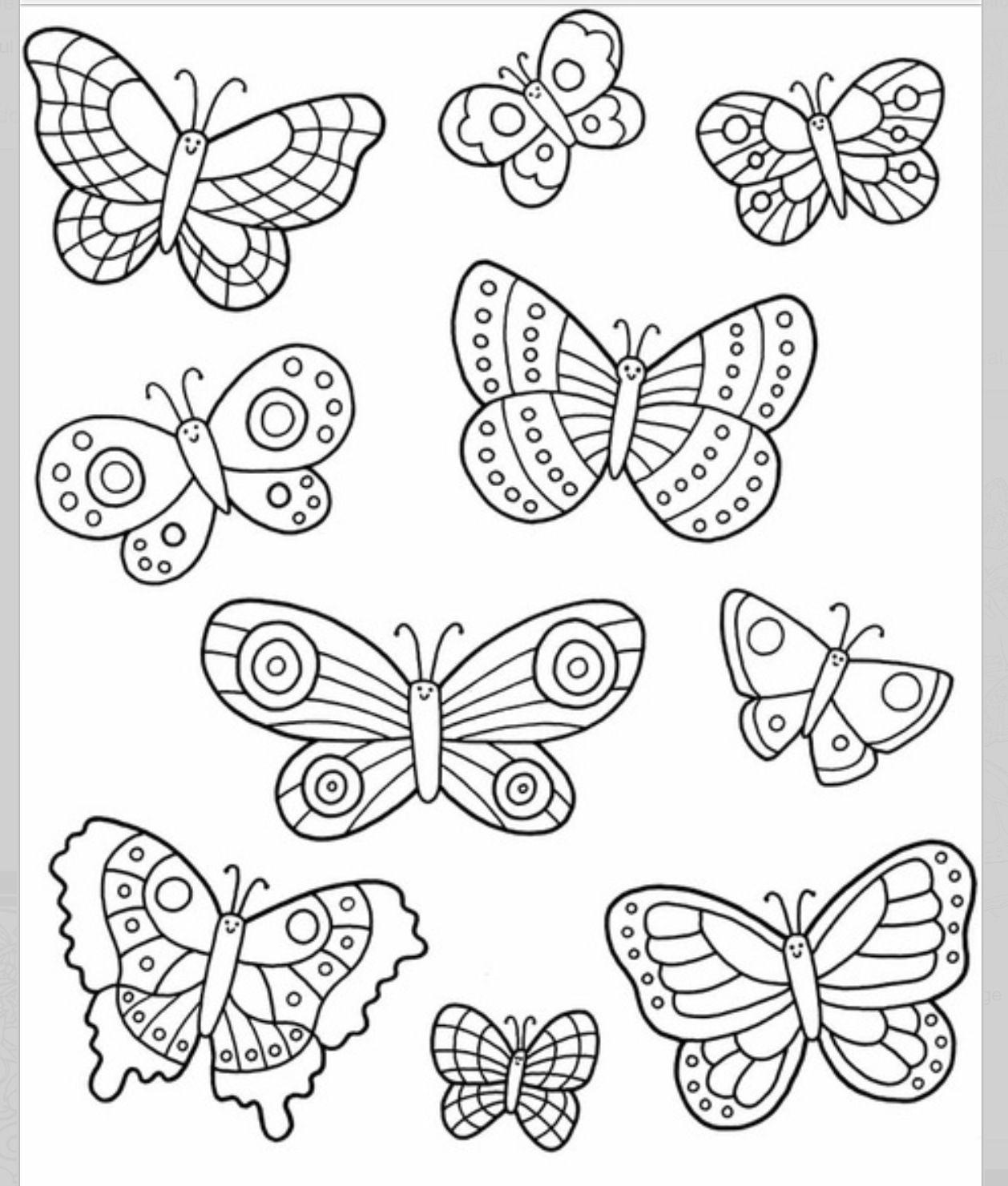 Butterfly Coloring Pages Color By Number