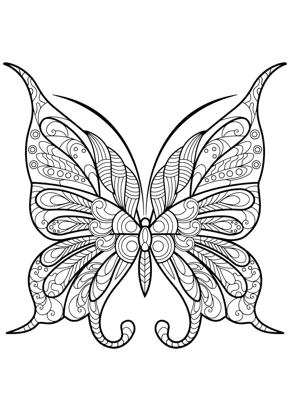 Butterfly Coloring Pages To Print