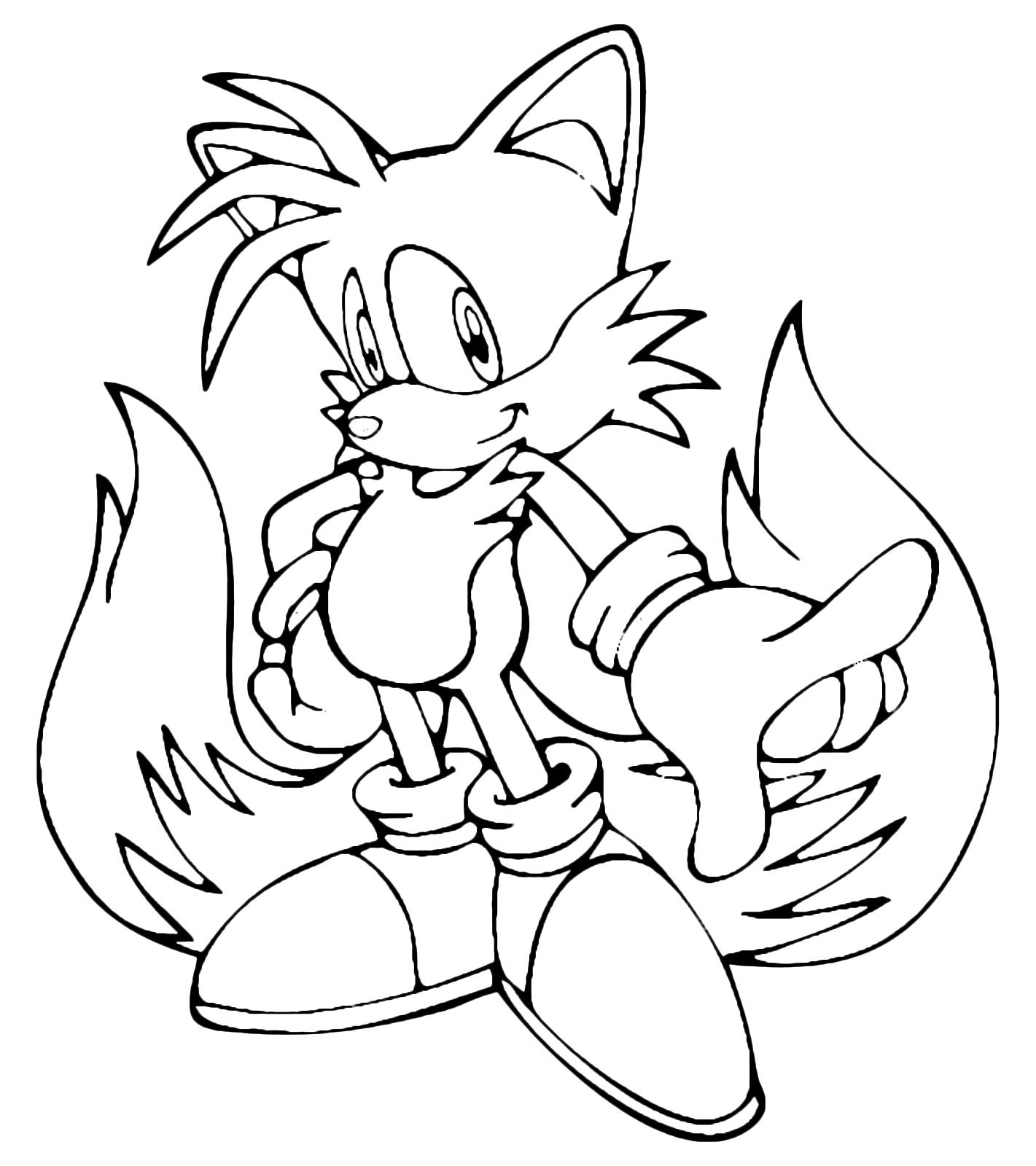 Classic Sonic Coloring Pages