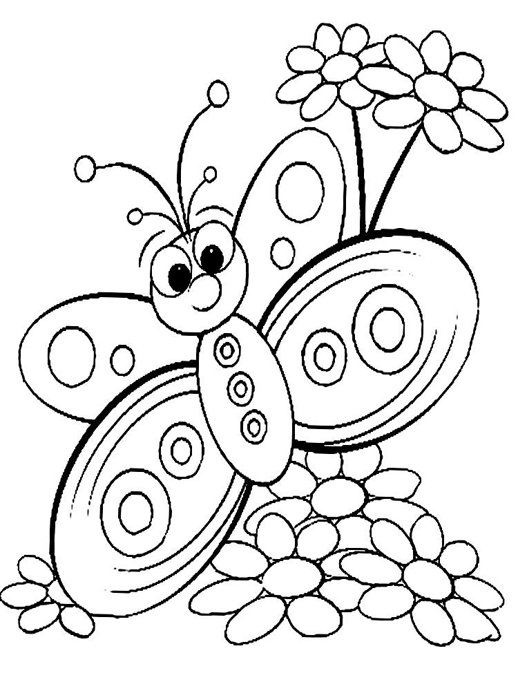 Coloring Pages For Butterfly Bookmark