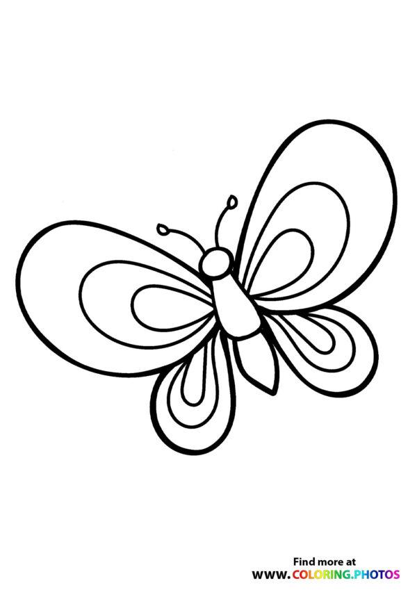 Coloring Pages For Butterfly Cut