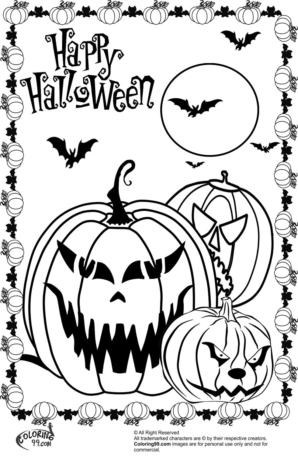 Creative Halloween Coloring Pages