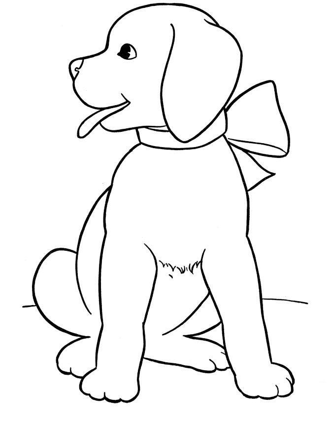 Cute Dog Coloring Pages Printable Pdf