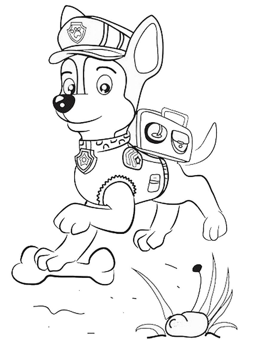 Cute Paw Patrol coloring pages