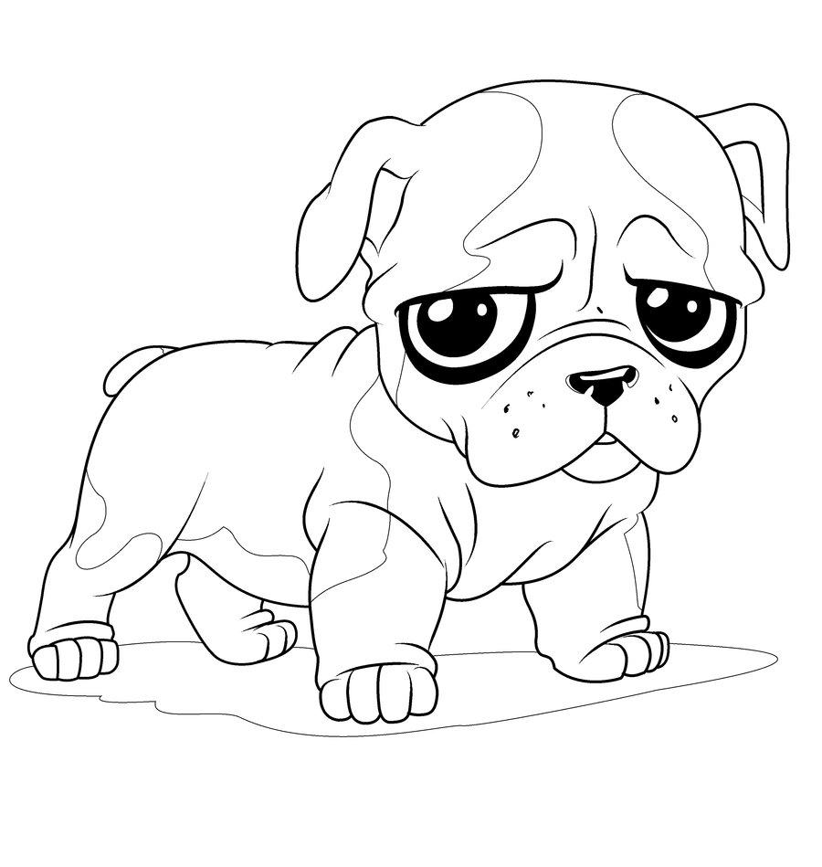 Cute Puppy Coloring Pages