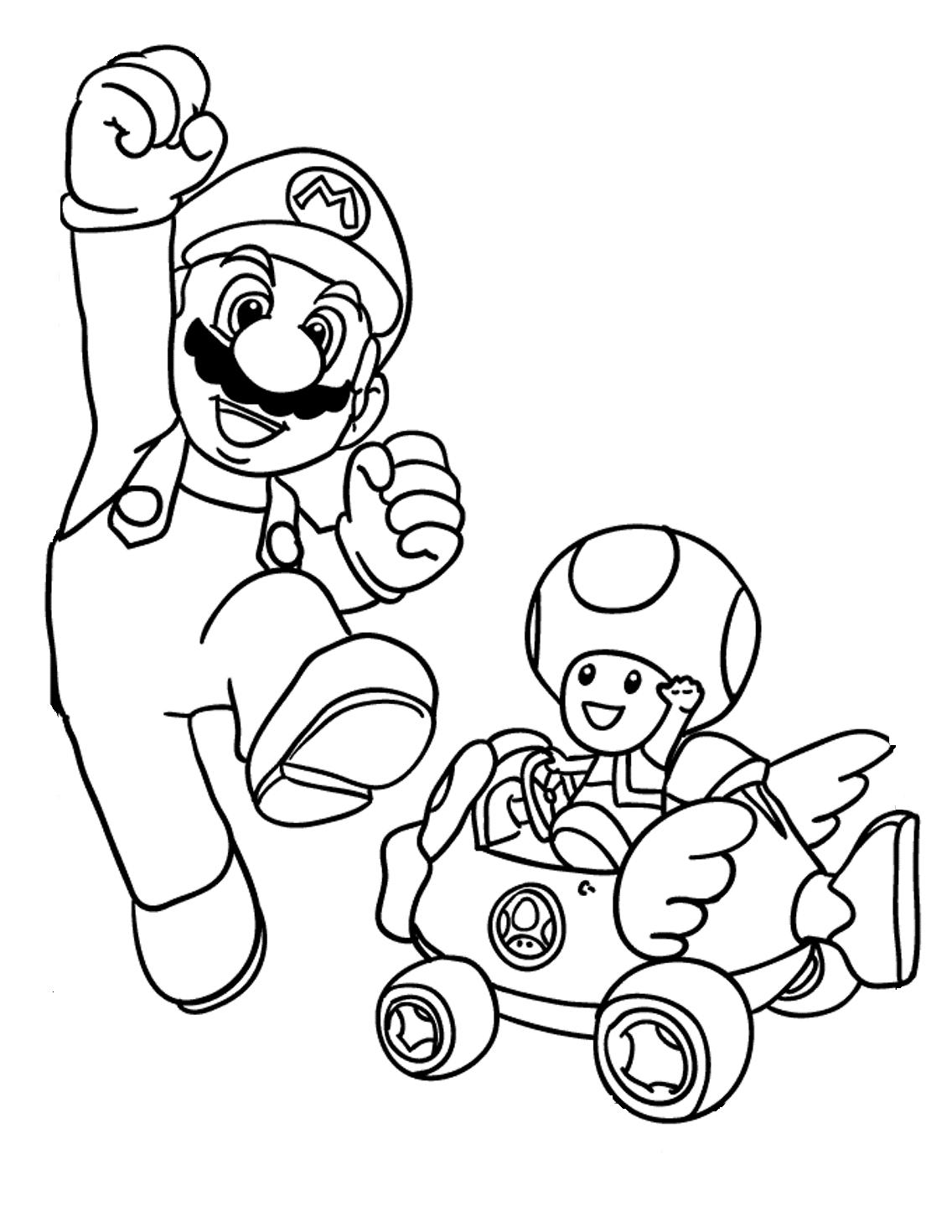 Cute Super Mario Coloring Pages