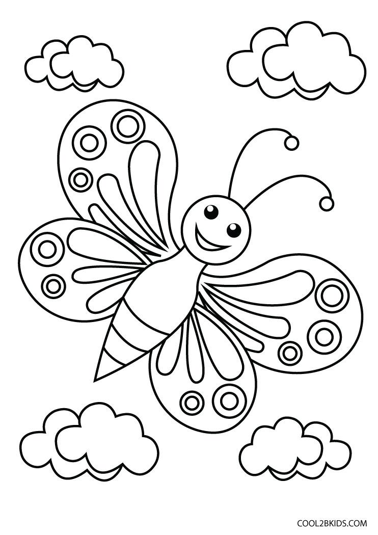 Detailed Butterfly Coloring Pages For Adults