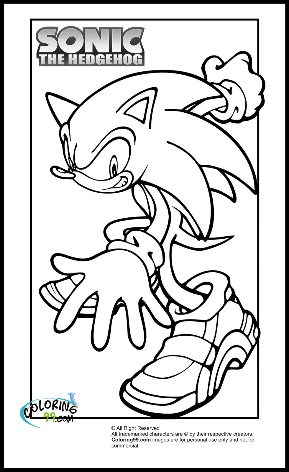 Detailed Sonic Coloring Images