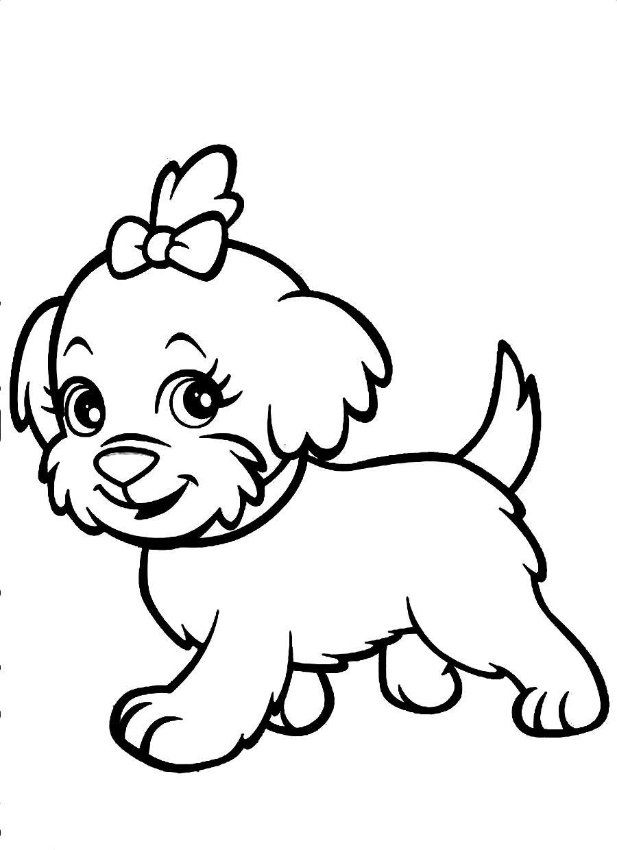 Dog Coloring Pages For Kids Animals