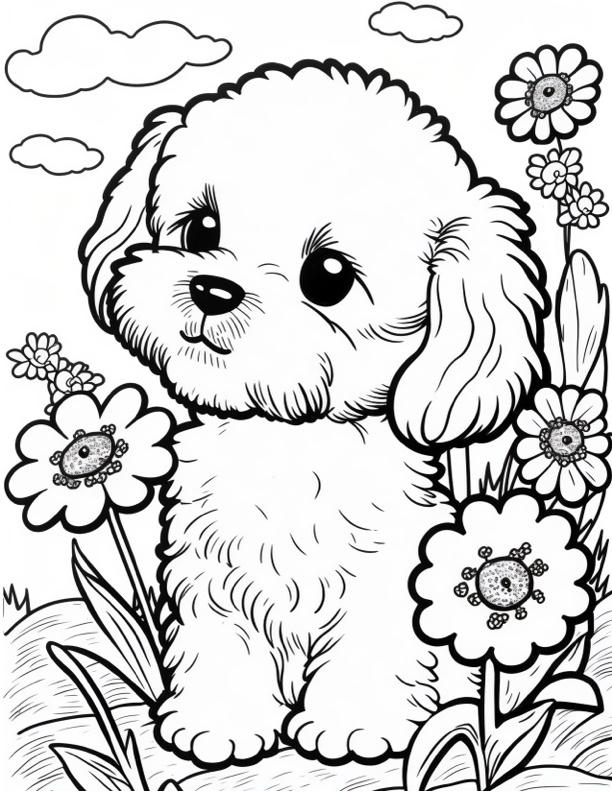 Dog Coloring Pages For Kids Free