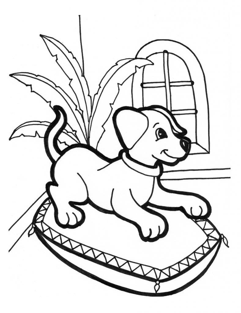 Dog Coloring Pages Printable Easy