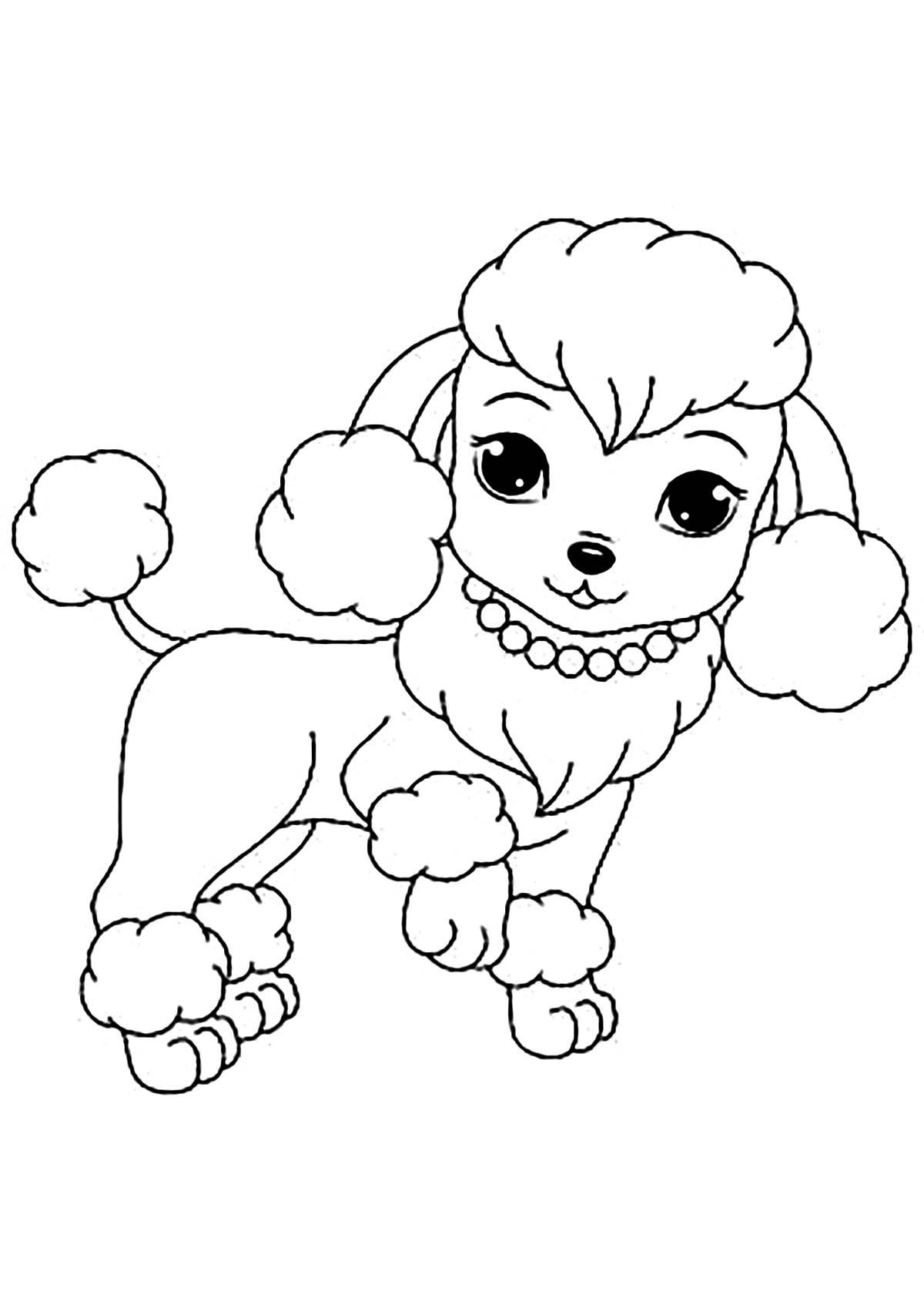 Dog Coloring Pictures For Kids