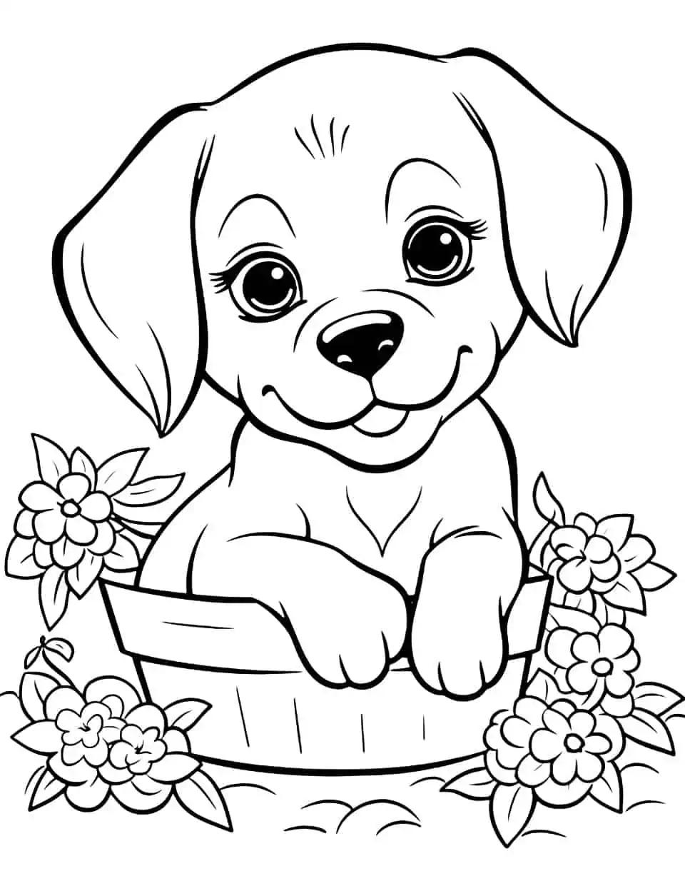 Dog Pictures For Kids To Color