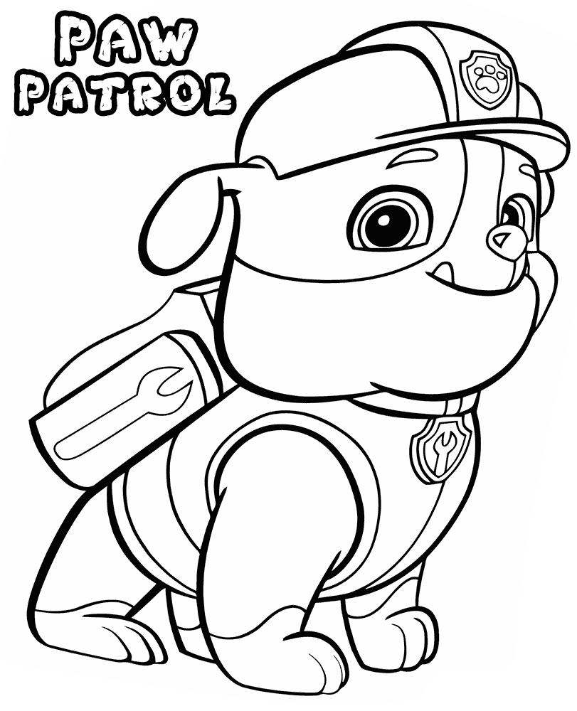 Easy Paw Patrol coloring pages