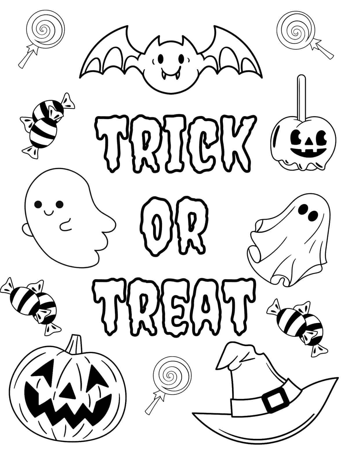 Educational Halloween Coloring Pages