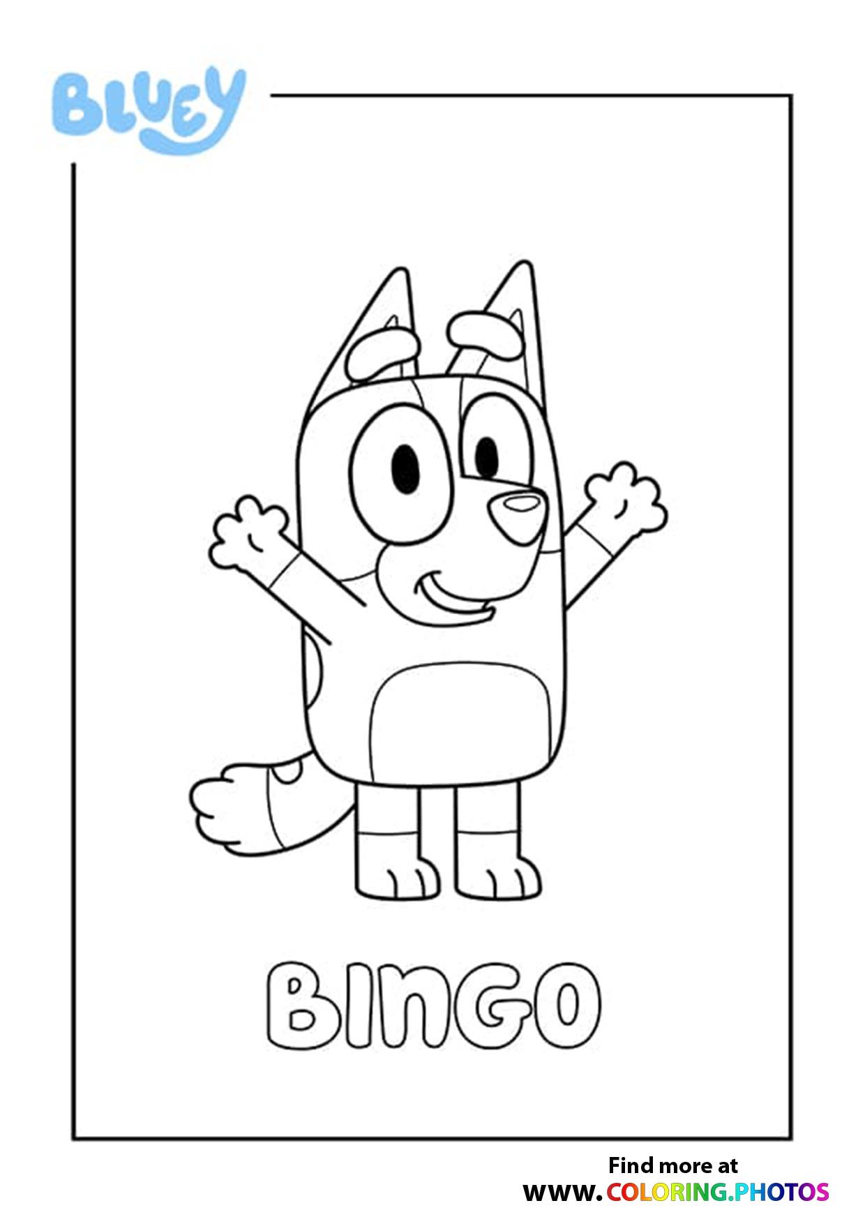 Free Bluey Coloring Pages