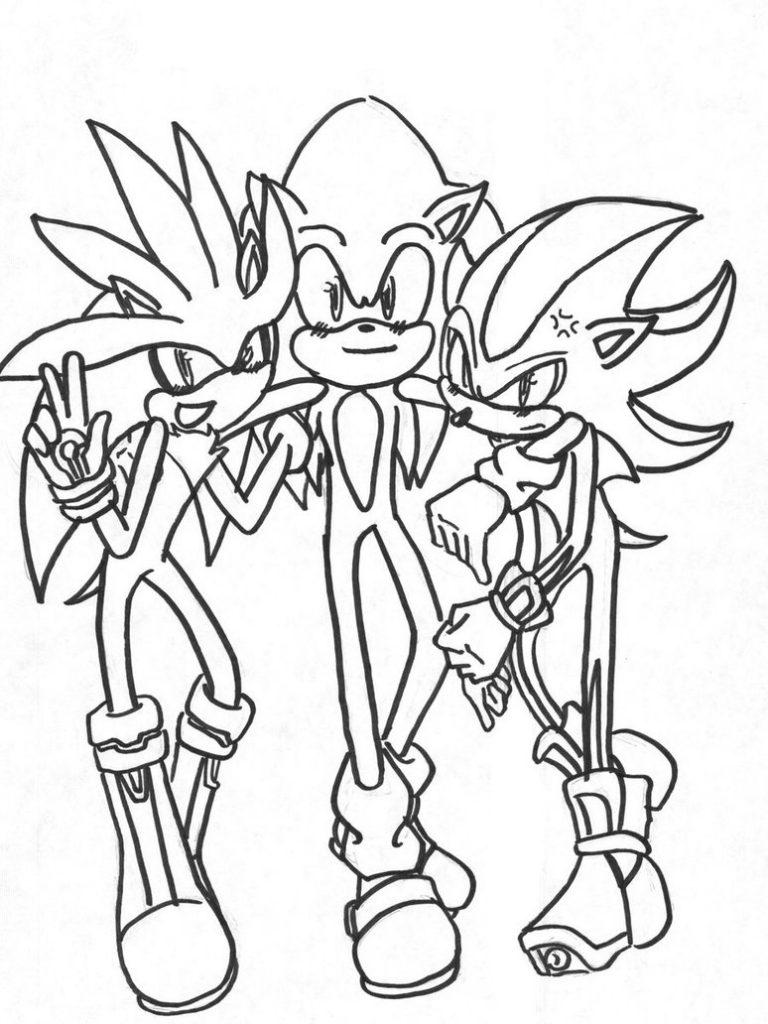 Free Downloadable Sonic Coloring Pages