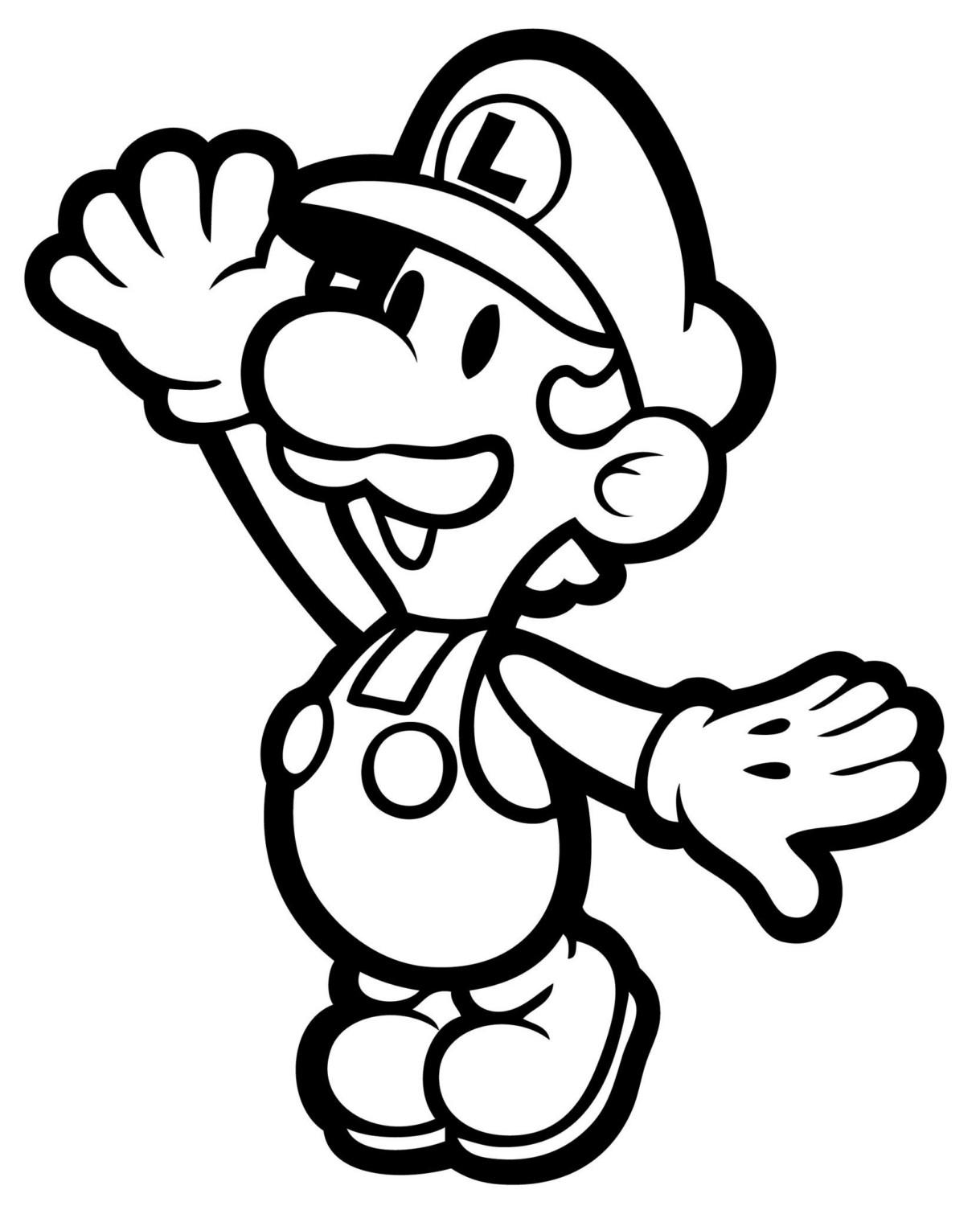 Free Mario Coloring Pages