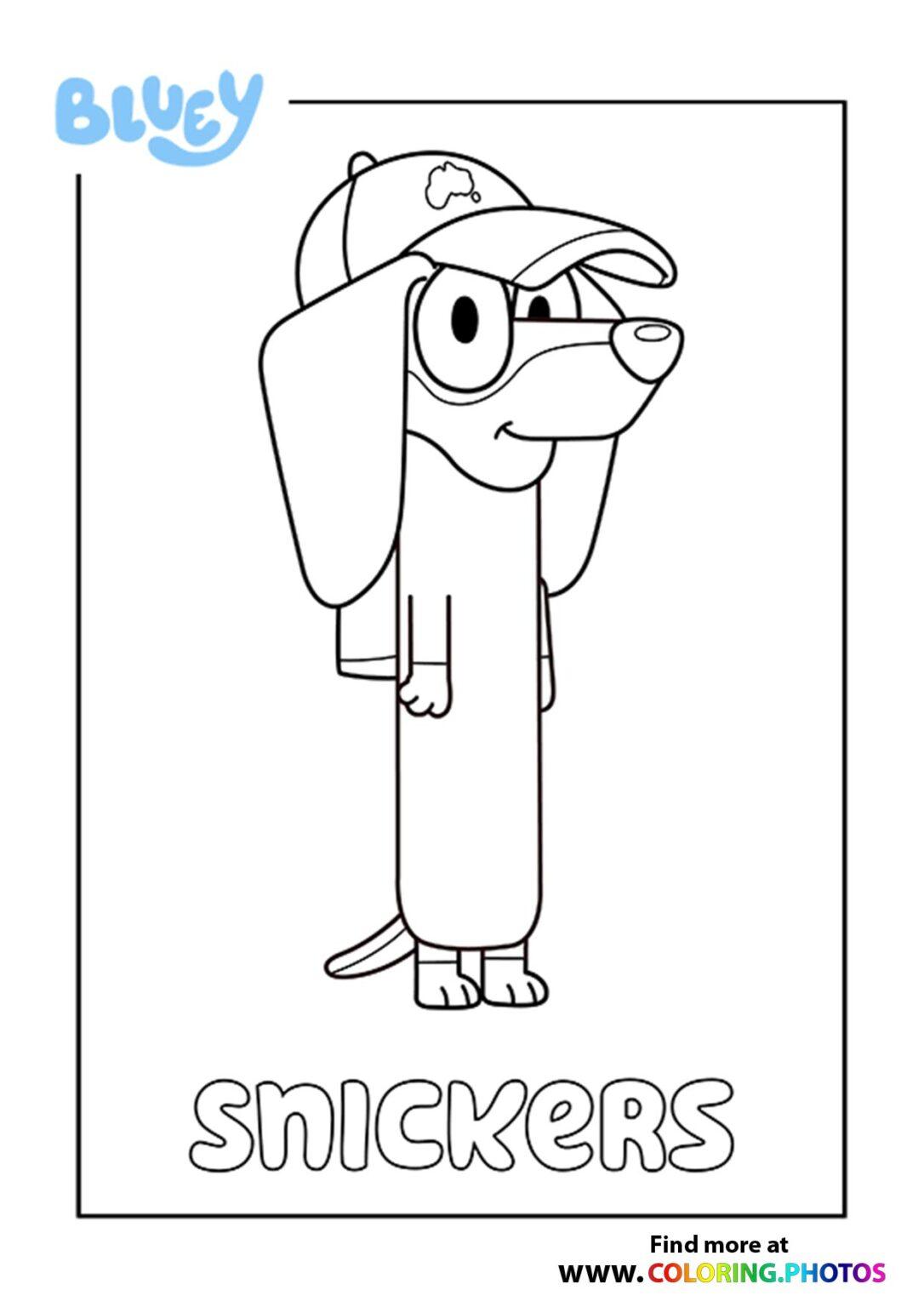 Free Printable Bluey Coloring Pages