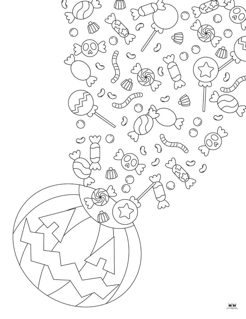 Free Printable Halloween Candy Coloring Pages – SimplyColoringPages