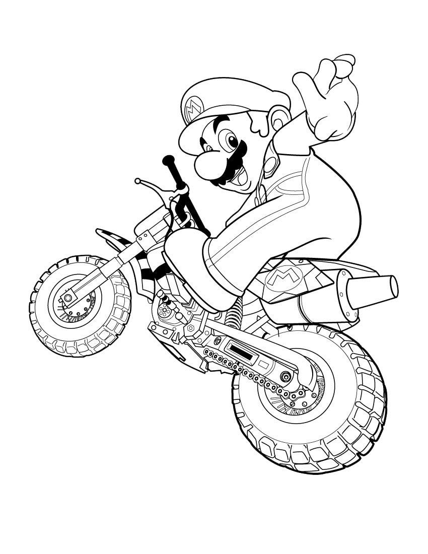 Free Super Mario Coloring Pages