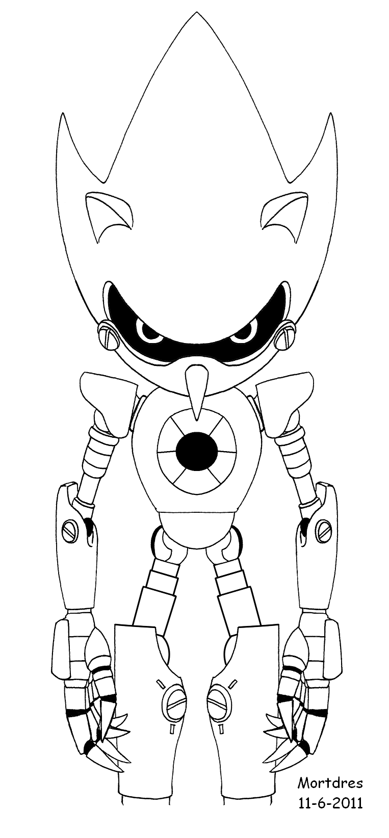 Fun Metal Sonic Coloring Activities