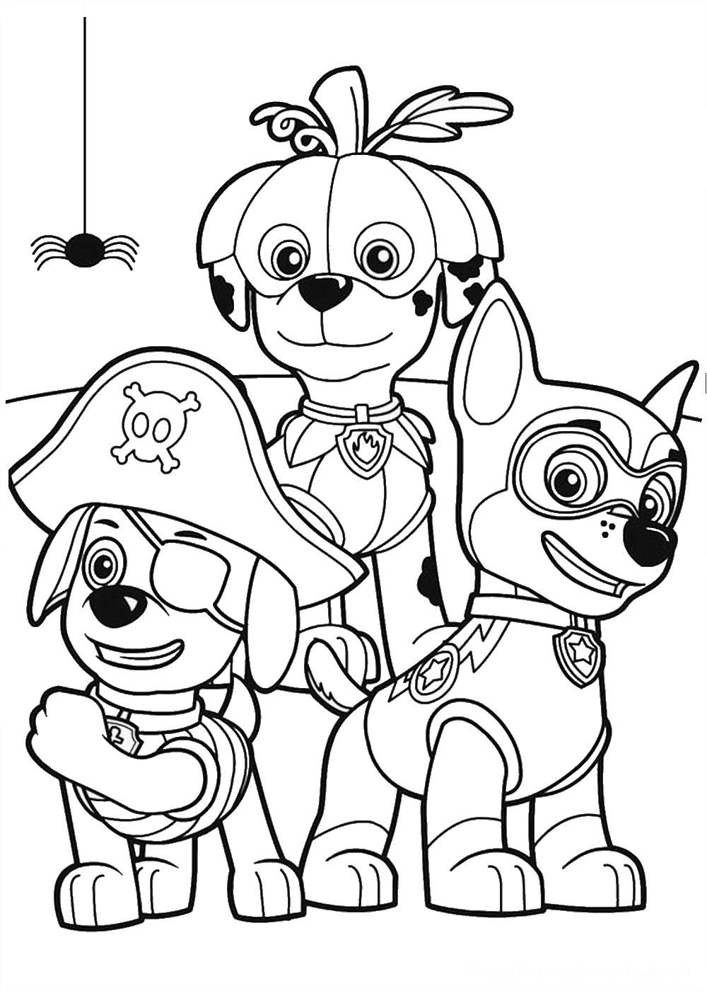 Fun Paw Patrol coloring pages