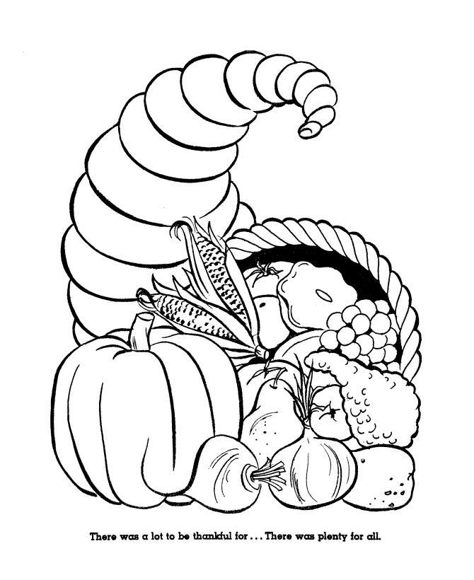 Fun Thanksgiving Food Coloring Pages