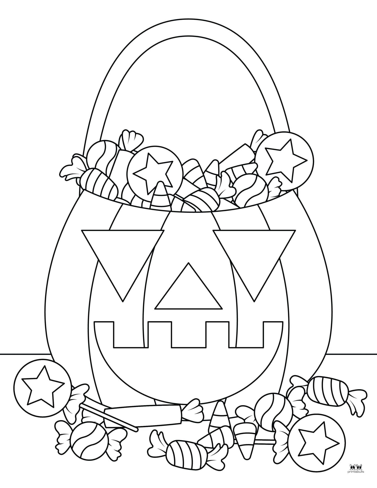 Halloween Candy Coloring Pages High School